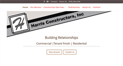 Desktop Screenshot of harrisconstructorsinc.com